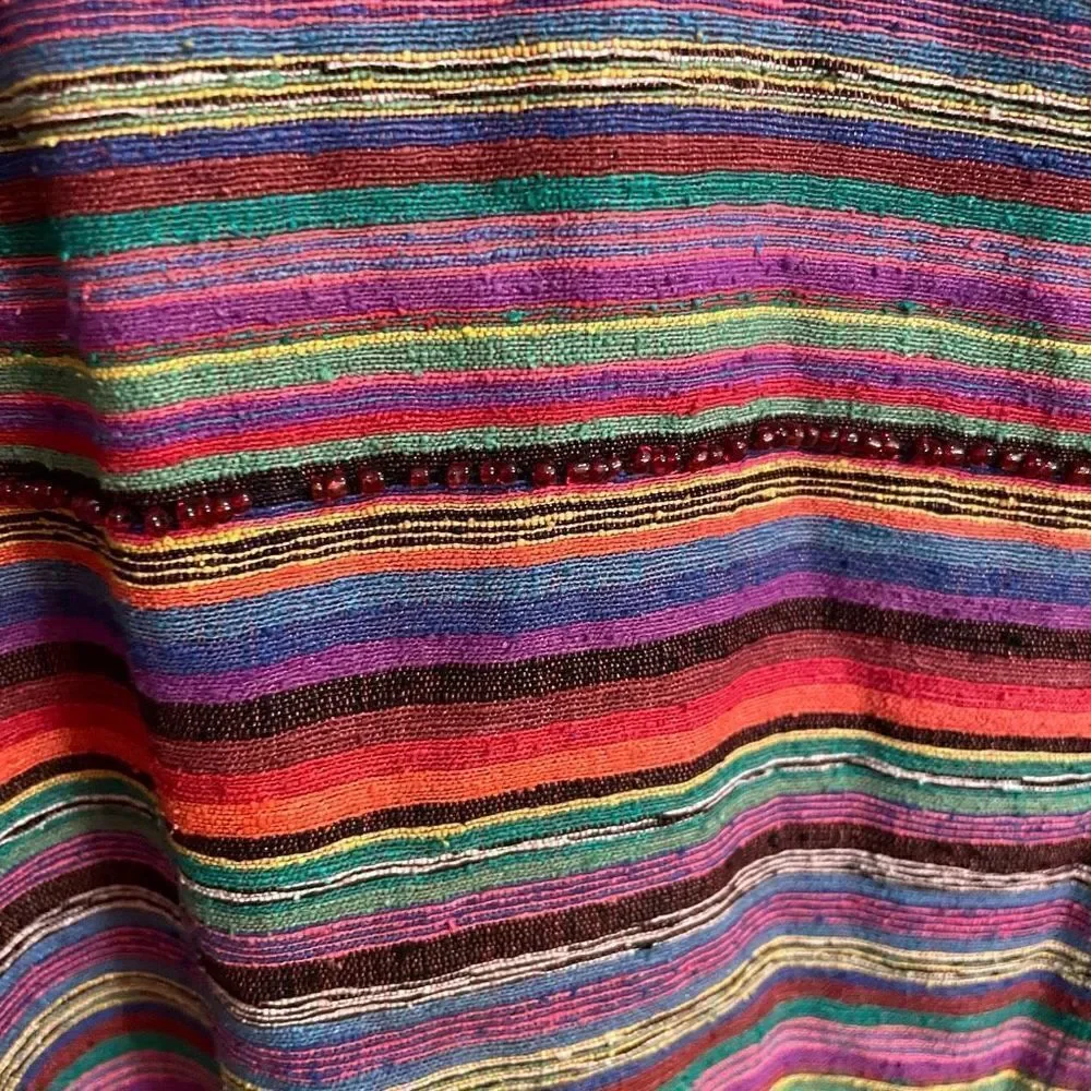 Vintage Chicos Designs Shirt Womens Size 3 100% Silk Jacket Multicolor Lagenlook - Picture 6 of 6
